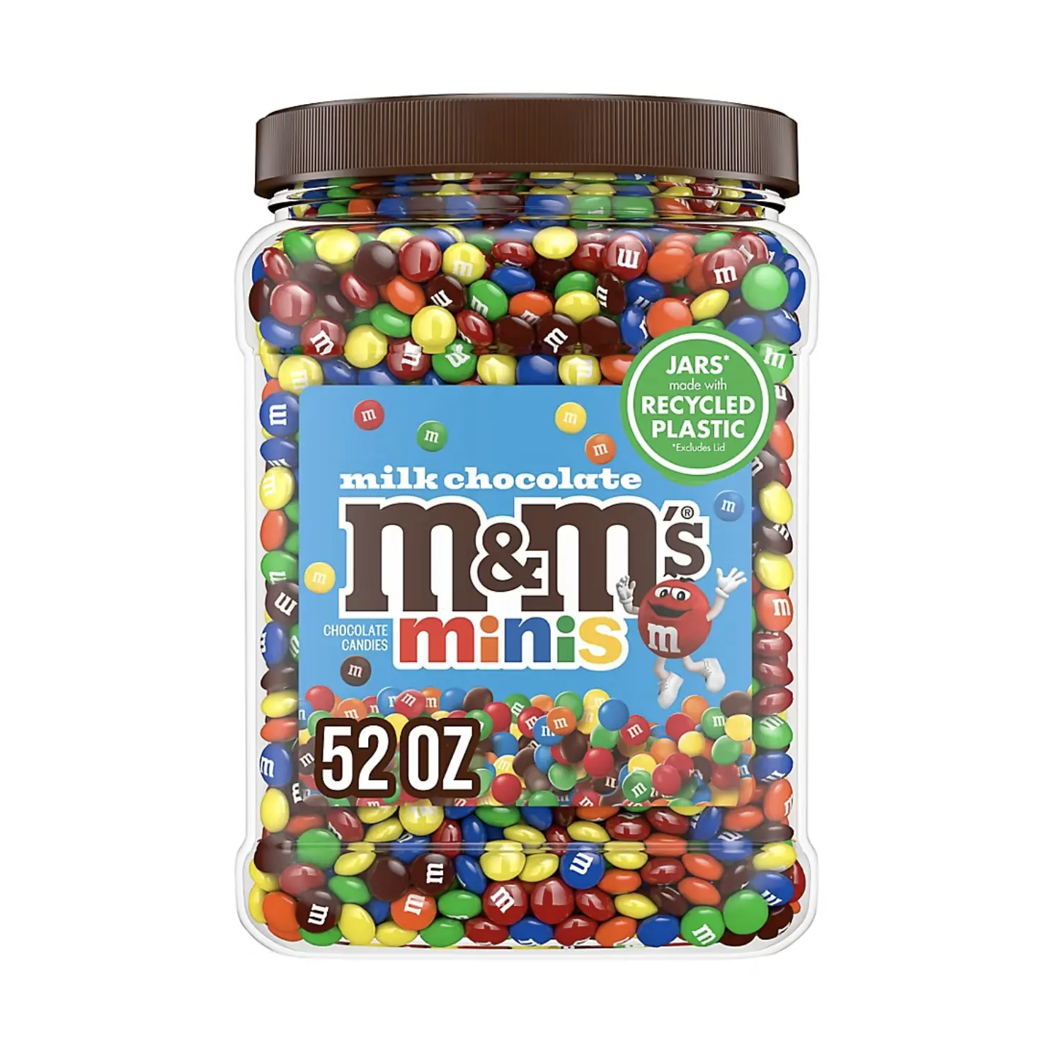 M&M's Minis Milk Chocolate Candy Jar 52 oz