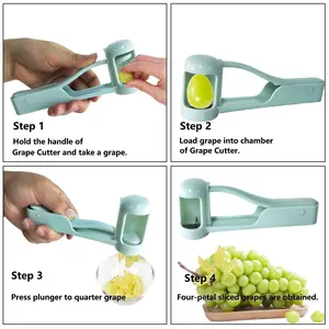 Grape Cutter Grape Slicer, Fruit Separator Tool, Fresh Grapes Chopper, Cherry Tomato Divider, Efficient Food Prep Aid