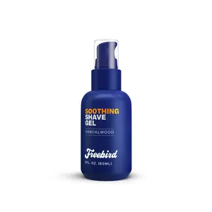 FREEBIRD Soothing Shave Gel - Aloe Vera Infused Hydrating Formula for Ultra Smooth Glide - Non Foaming & Gentle on Sensitive Skin - 2 FL OZ 60ML Body Care FREEBIRD Soothing Shave Gel - Aloe Vera Infused Hydrating Formula for Ultra Smooth Glide - Non Foaming & Gentle on Sensitive Skin - 2 FL OZ 60ML Body Care