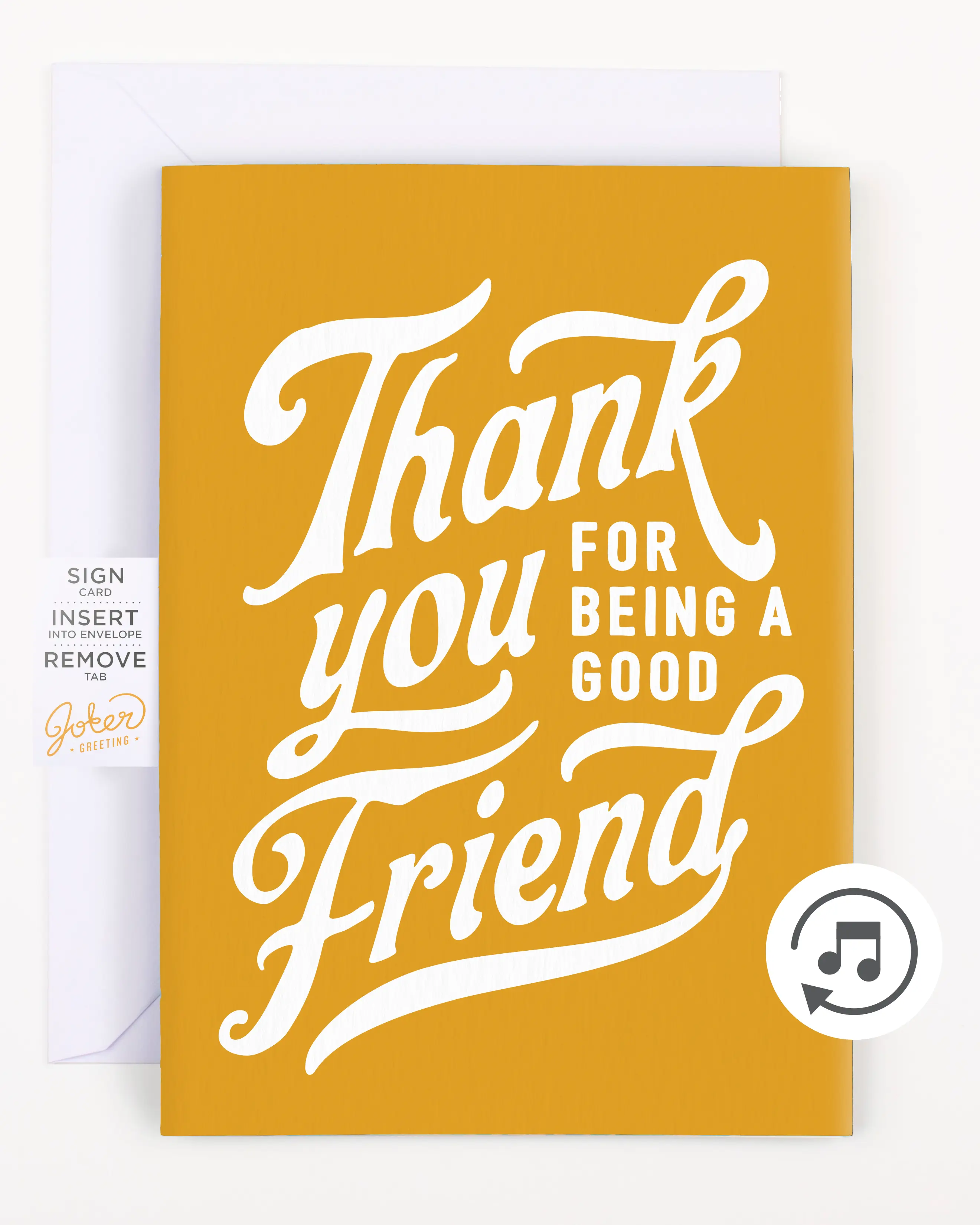 Endless Thank You Card with Glitter