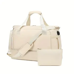 Women's Travel Duffel Bag, Sports Gym Yoga Duffel Bag Weekender Overnight Totes Bag