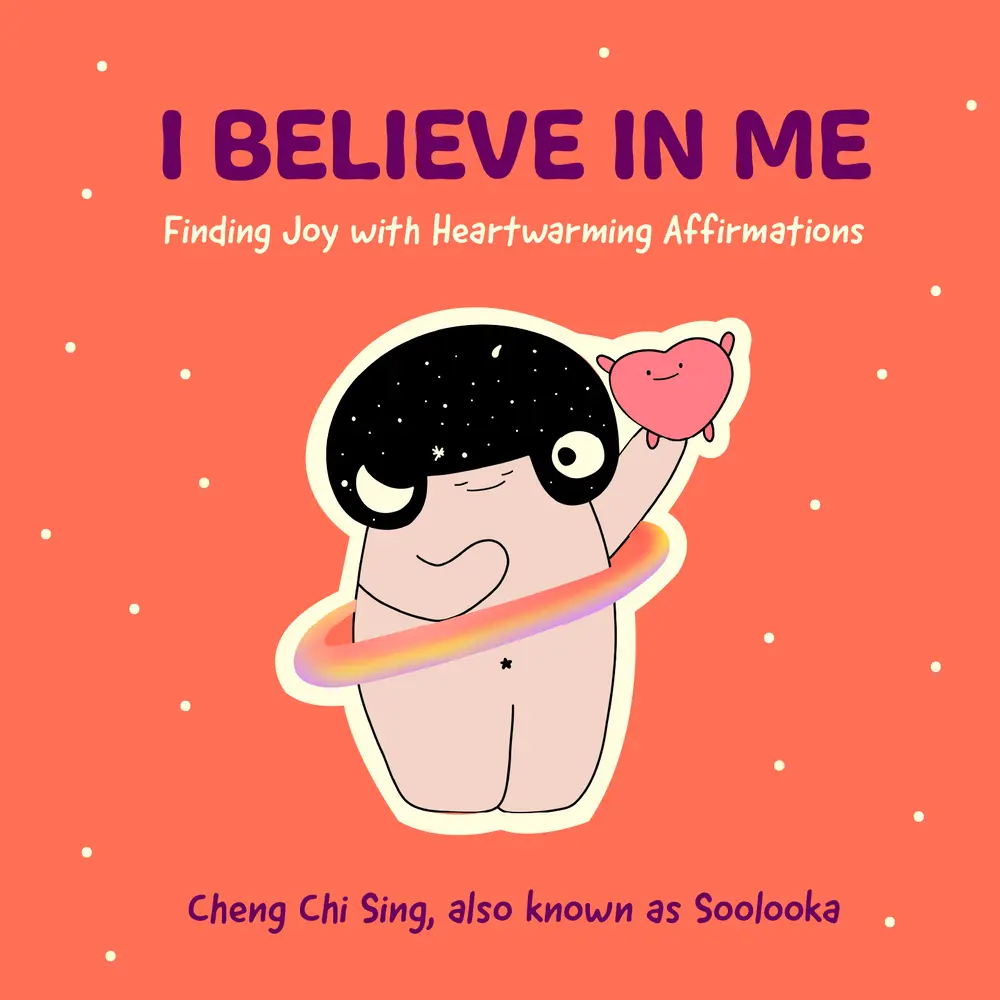 USED Book - I Believe in Me: Finding Joy with Heartwarming Affirmations (Gift for Friends, Mood Disorders, Illustrations and Comics on Depression and Mental Healt by Cheng, Chi Sing (Hardcover) - english