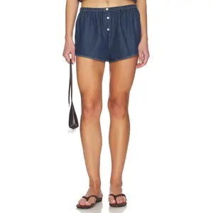 Good American Denim Boxer Shorts in Indigo1187