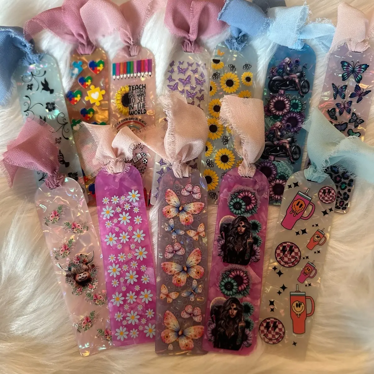 Acrylic bookmarks handmade with love // book lovers Acrylic bookmarks handmade with love // book lovers