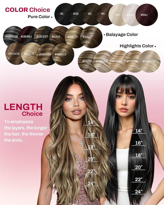 MORESOO Microbead Extensions Microlink Hair Extensions Micro Loop Natural Straight Human Hair Invisibead Extensions Micro Ring 56G 14-24inch Glueless Black Human Hair Extensions