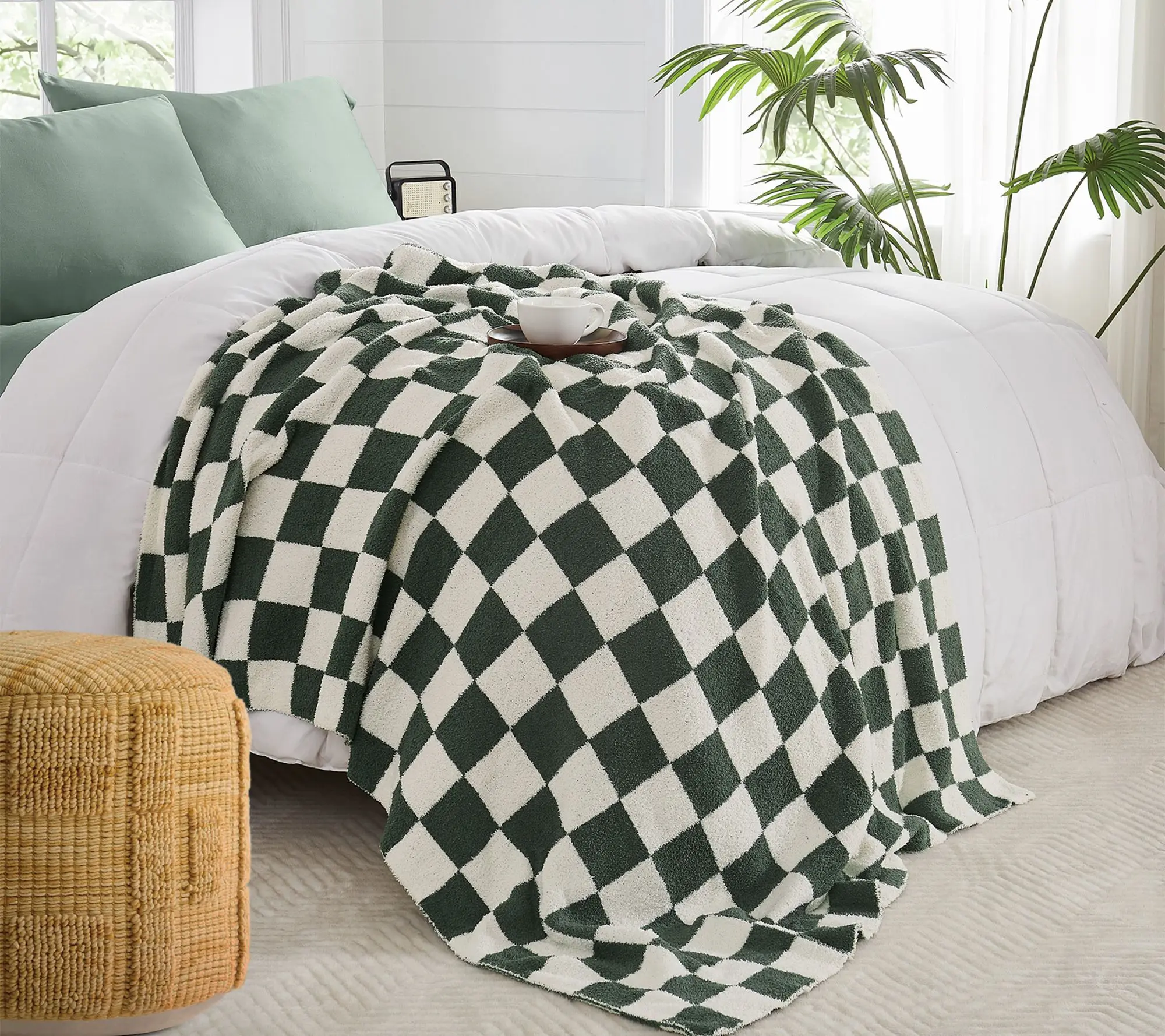 Truly Soft Cozy Checkerboard Reversible 50x70 Throw Truly Soft Cozy Checkerboard Reversible 50x70 Throw