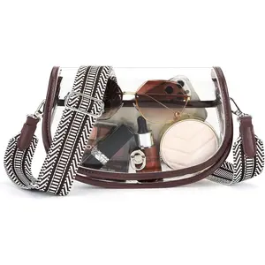 Clear Crossbody Bag Stadium Approved for Women,clear Bags for Stadium Events,clear Purse for Concerts