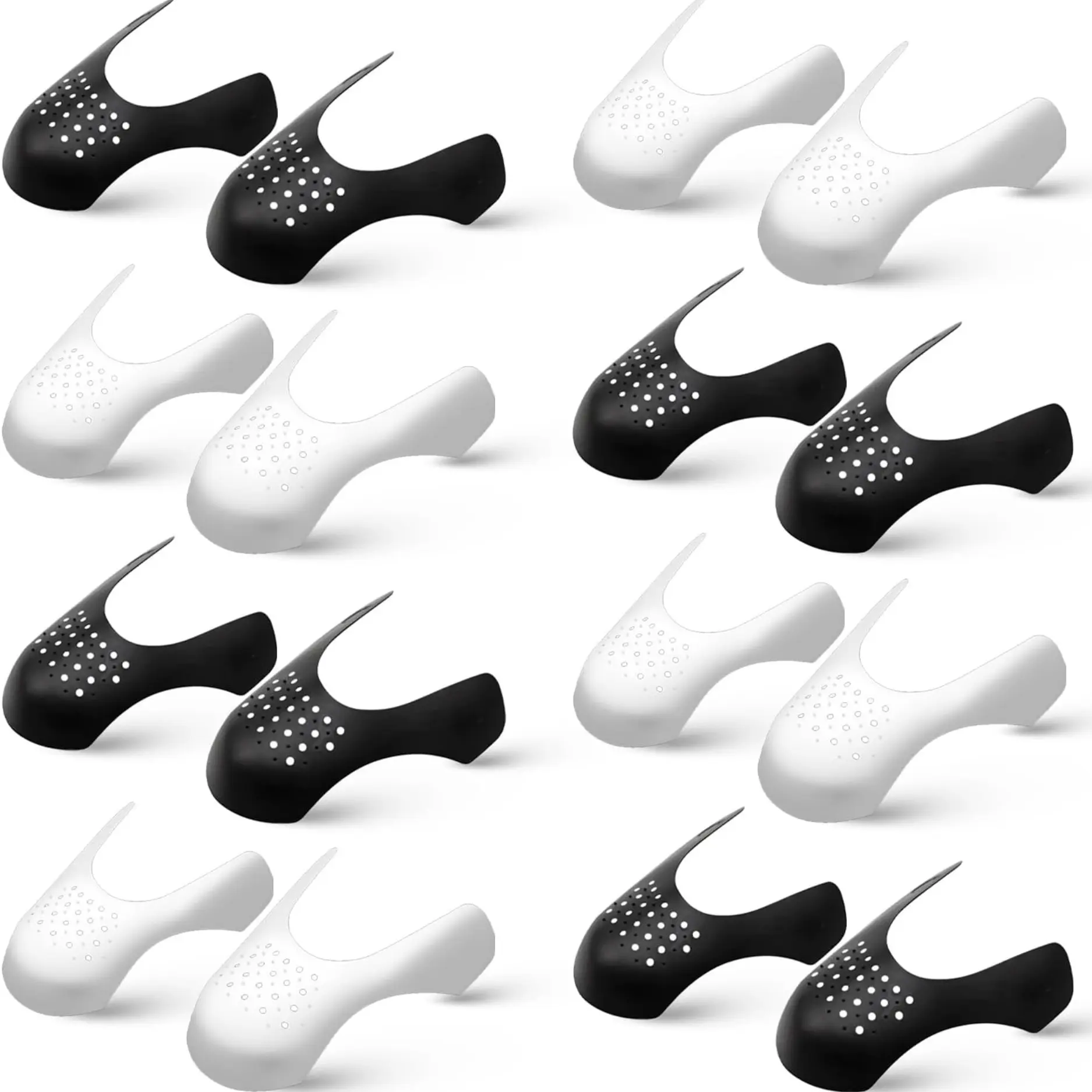 8 Pairs Sneaker Crease Protectors, Shoe Toe Crease Guards, Anti-Wrinkle Inserts for Sneakers, Fits US Sizes 7-13