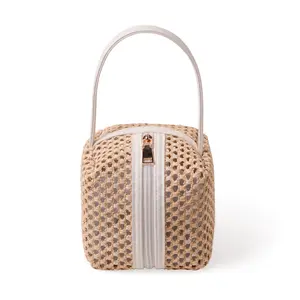 Cabbrix Decorative Door Stoppers for Standard Interior Doors - Cute Rope Knot Design, Weighted Doorstop for Home & School, Beige