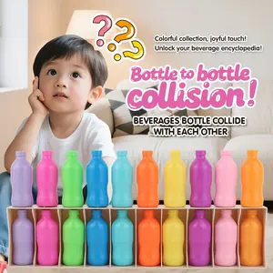 Colorful Drink Bottle Matching Game, Parent-Child Interactive Logic Puzzle, Observation & Reaction Training, Wooden Storage Box Included
