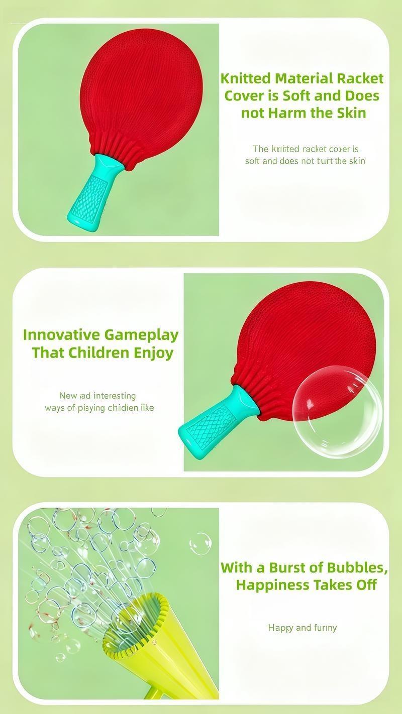 Effortless Giant Bubble Maker Toy – Ping Pong Bubble Blower for Kids & Family Outdoor Fun