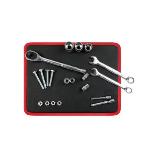 Magnetic Parts Tray Set, 3 Sizes Tool Storage Box, Suitable for Screws, Bolts and Other Small Metal Parts, Quiet Use, Tough and Soft, Will Not Scratch Metal Parts, Suitable for Home Decoration, car maintenance etc