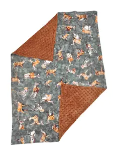 Deer Minky Kids Blanket Deer Minky Kids Blanket