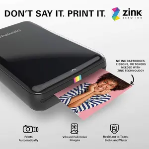 Premium Instant Photo Paper (50 Pack) Compatible with Polaroid Snap, Snap Touch, Zip and Mint Cameras and Printers Zink