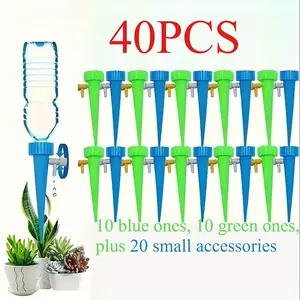Viral 40PCS Automatic Plant Watering Drip System Adjustable Irrigation Kit for Garden Greenhouse & Vacation Plant Care Easy Install Water Saving Design