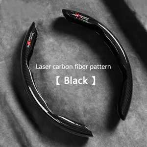 2pcs Carbon fiber Car Steering Wheel Cover Anti-slip Protection Cushion For Toyota GR Sport GR GAZOO RACING RAV4 C-HR Car Accessories