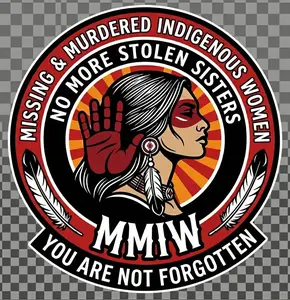 Indigenous Women Not Forgotten Helmet Window or Helmet Decal
