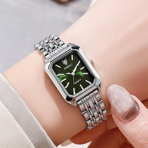 Women's Elegant Fashion Fashionable Square Dial Analog Quartz Watch, Fashion Wristwatch for Party, Daily Clothing Decor, Trendy Watch for Birthday Gift without Box, Quartz Wrist Watches, Fashionable Wristwatches