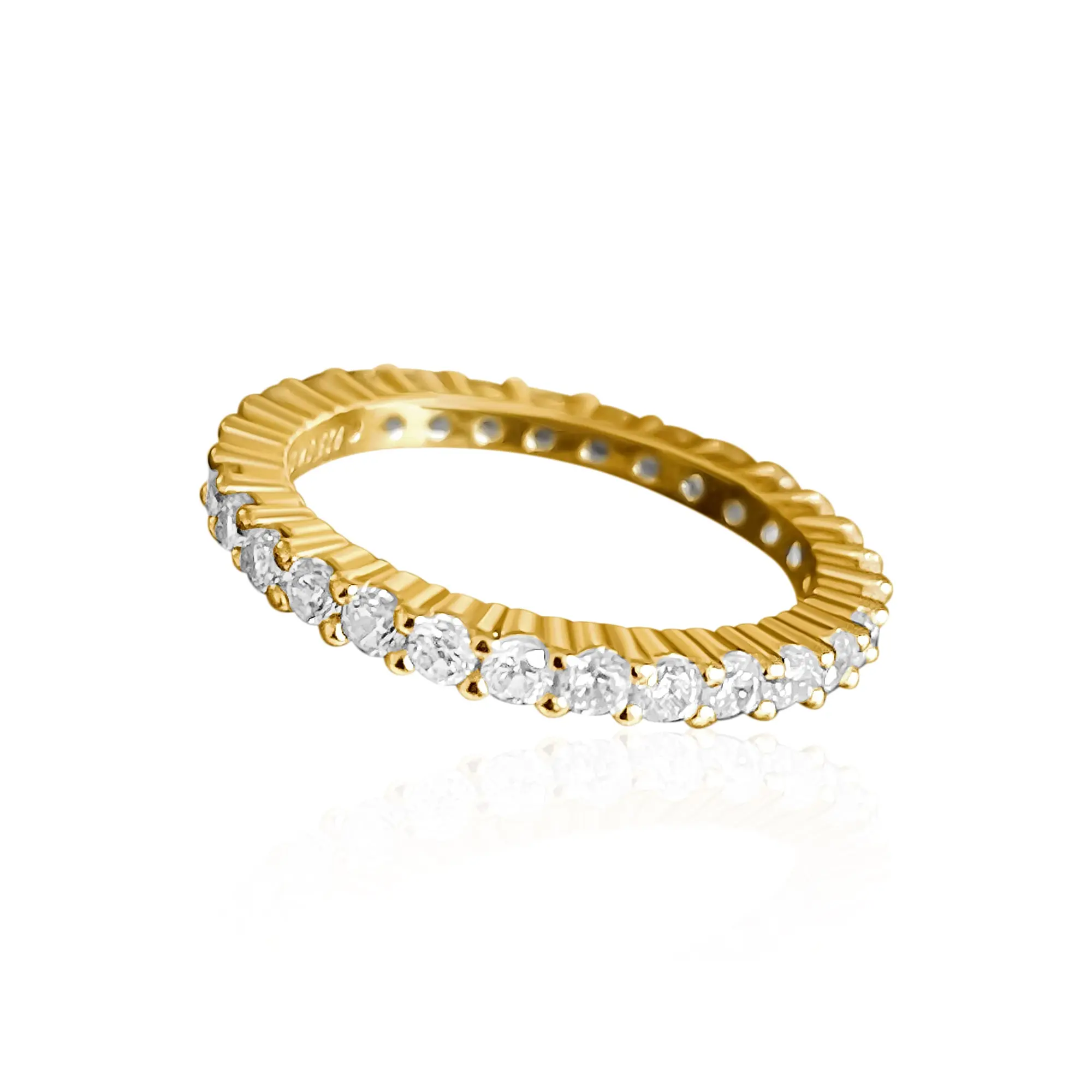 Renae Eternity Ring | Gold Vermeil