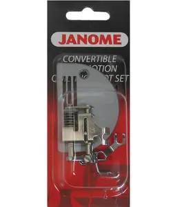 Janome Convertible Free Motion Quilting Foot Set with Needle Plate for 1600P 767433004