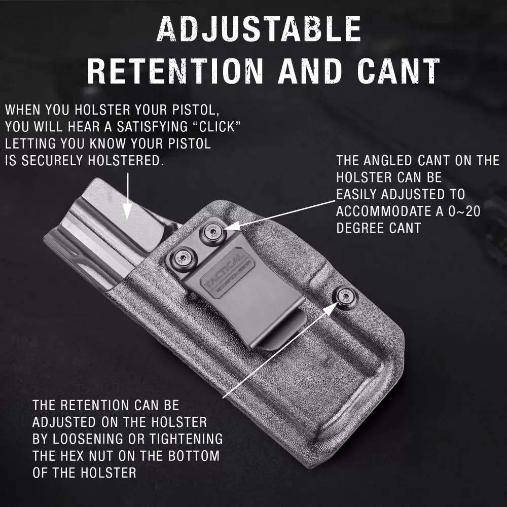 Tactical Scorpion Gear LH Polymer Concealed (IWB) Inside Pants Holster: Fits Byrna XL. LE
