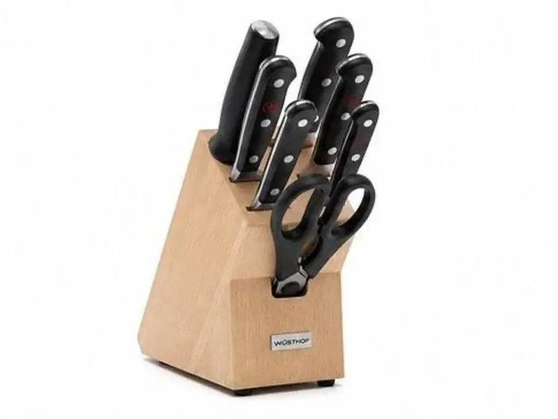 Wusthof Classic 7-Piece Knife Block Set - Solingen Germany Cutlery