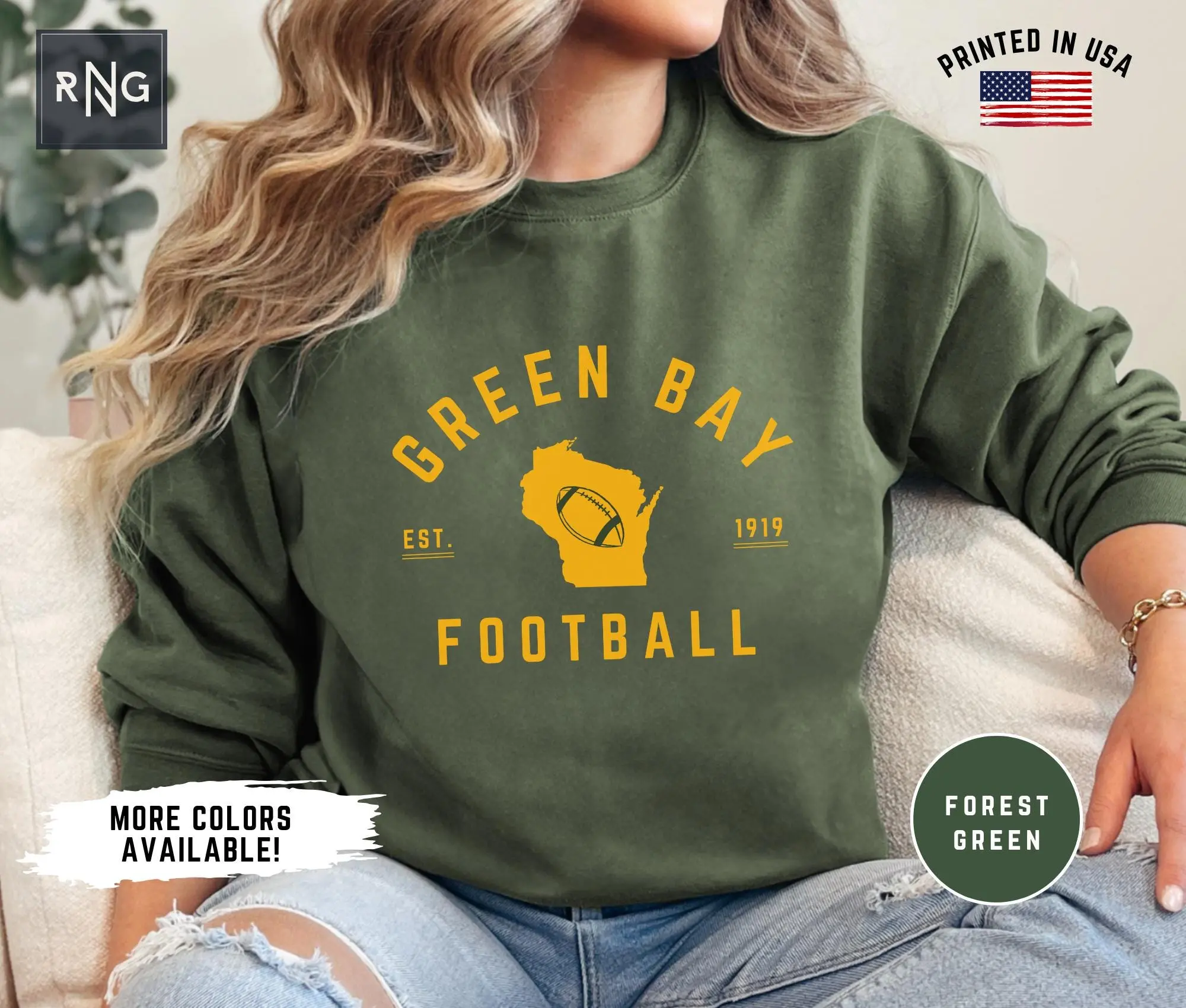Green Bay Football Sweatshirt, Packer Football Gameday Sweatshirt, Green Bay Football Crewneck, Wisconsin Sports Apparel, Vintage Football Green Bay Football Sweatshirt, Packer Football Gameday Sweatshirt, Green Bay Football Crewneck, Wisconsin Sports Apparel, Vintage Football