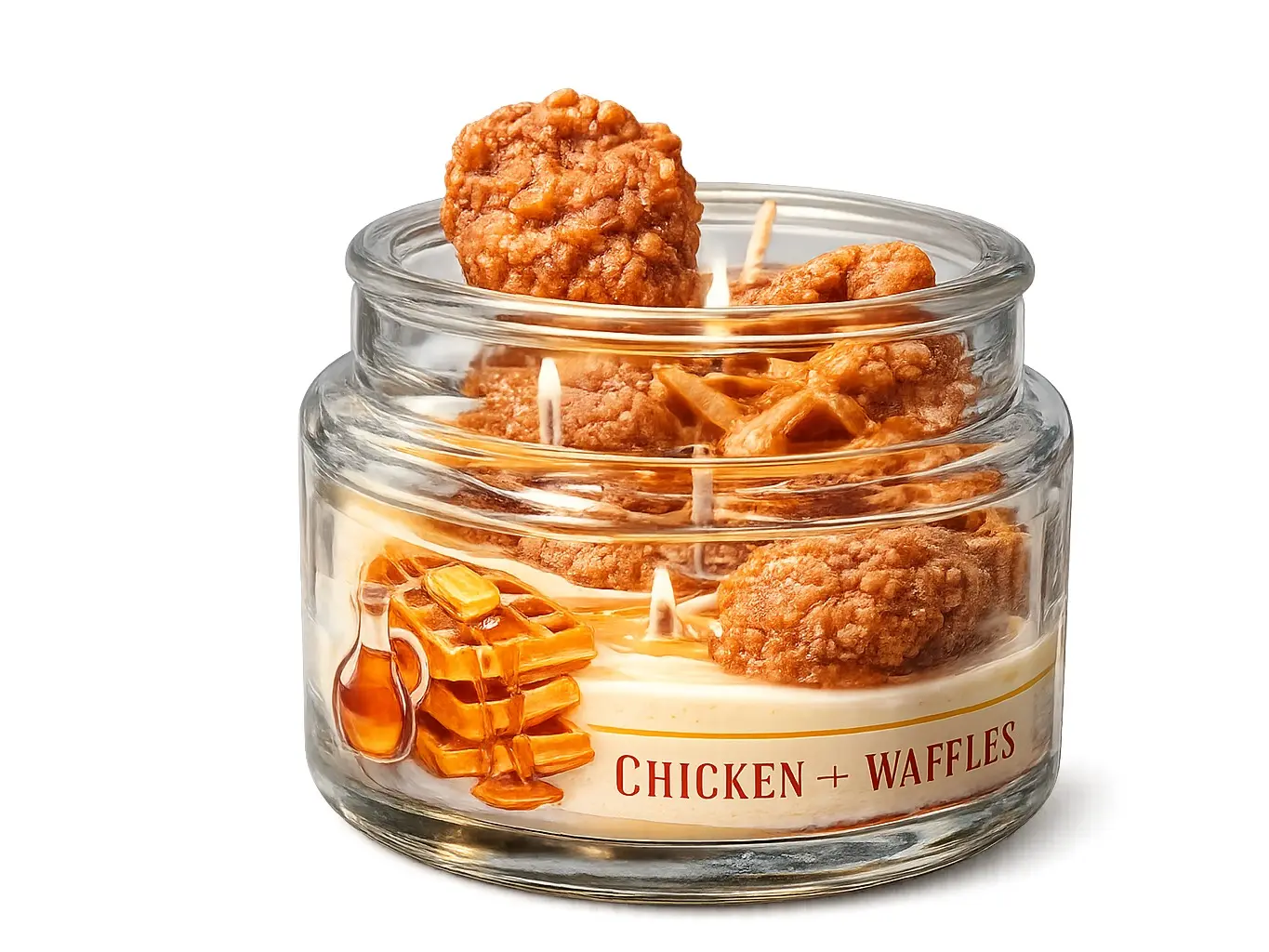 Chicken and Waffles 3D Candle Chicken and Waffles 3D Candle