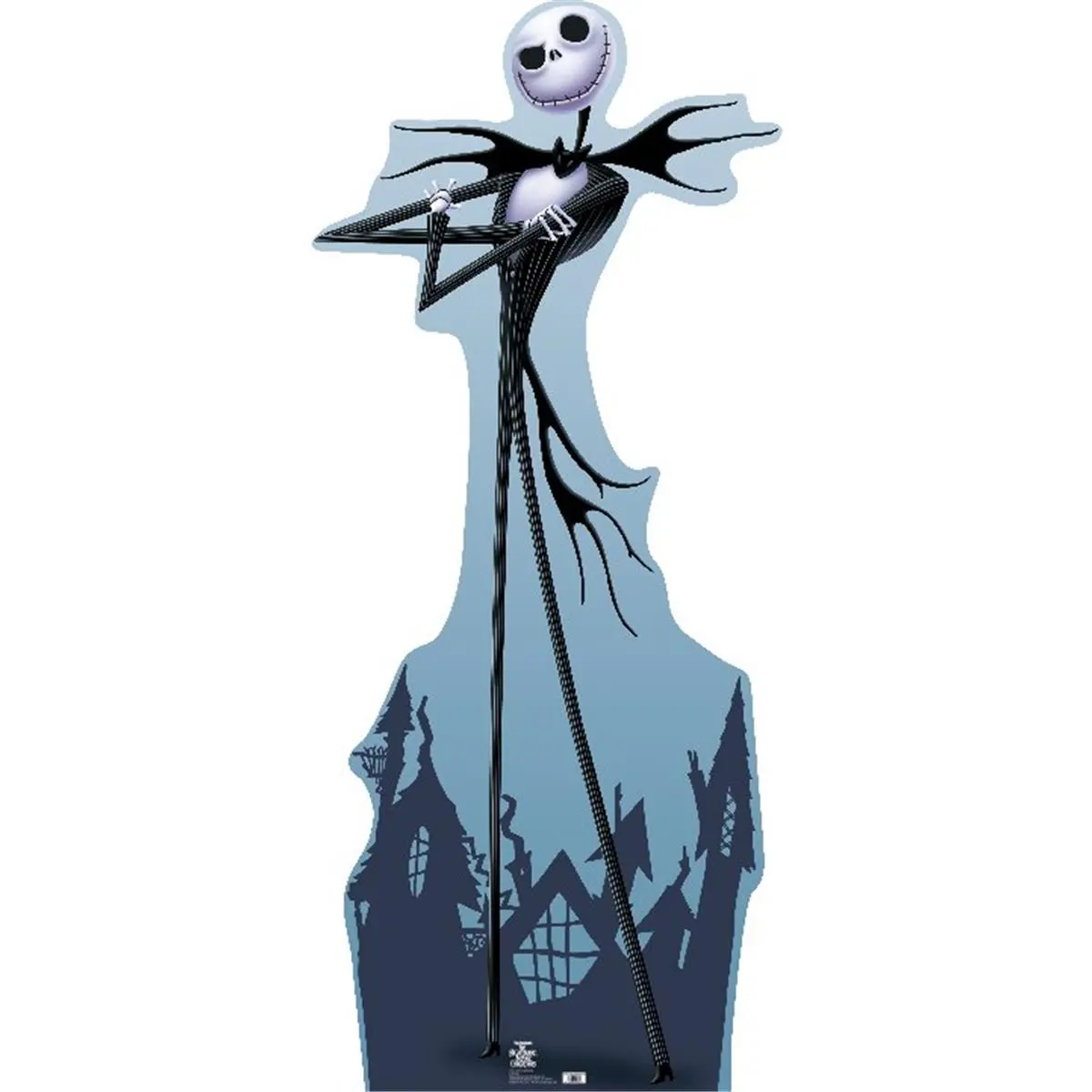 212 MAIN Full-Length Halloween Decorative Cardboard Stand-Up - Life-Size Skeleton, Wall-Mount Cutout, Home Decor Accent, Home Supply