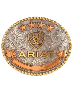 Ariat Men's Stars Oval Belt Buckle - A37055