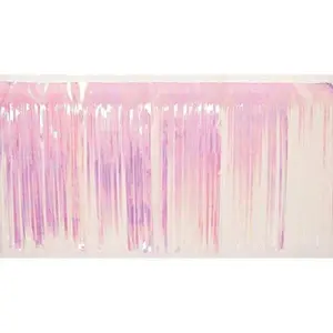 Anderson's Vinyl Iridescent Fringe, 15" x 10' Shiny Decorative Trim for Floats, Parties, Tables, Ceilings, Doorways, Backdrops, and Event Décor