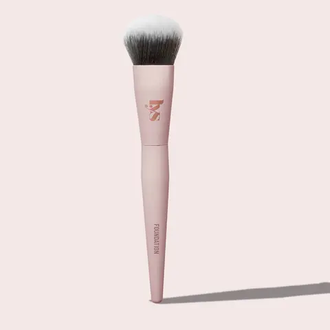 LYS Beauty Buffing Foundation Brush - Vegan, Cruelty-Free Luxurious Complexion Brush for Smoothing Blend, Essential Face Makeup Application Tool