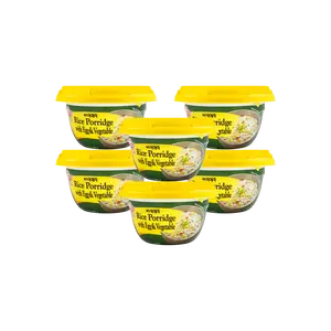 OTTOGI Instant Egg & Vegetable Rice Porridge (Juk) - 2-Minute Ready-to-Eat Korean Comfort Food, 6-Pack (285g Each), Nutritious & Delicious