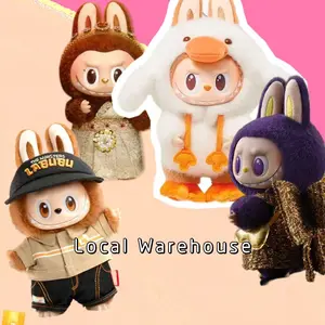 (Jean SG004) US Local Warehouse -Vinyl Plush Doll Pendants of The Monsters(Labubu), Forest Fairy Tale, PRONOUNCE Wings of Fortune,  Good Luck to You,  Sitting Pumpkin,  FALL IN WILD, Hide And Seek, Wacky Mart