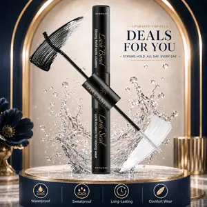 DREAMYBOND [Black & White Glue] 2-in-1 Bond & Seal Waterproof Glue for Lash Clusters Strong Hold Long-Lasting Hypoallergenic Lash Glue for Sensitive Eyes Beginner-Friendly DIY Lash Extension