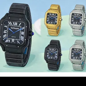 Men's Business Full Automatic Mechanical Watch with Waterproof Solid Stainless Steel Bracelet