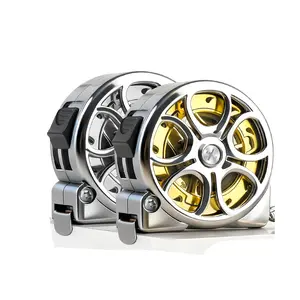 Mini Keychain Tape Measure with 6 Feet Steel Ruler - Gold and Sliver - Compact Portable Measuring tape for DIY, Everyday Carry - Ideal Gift for Professionals