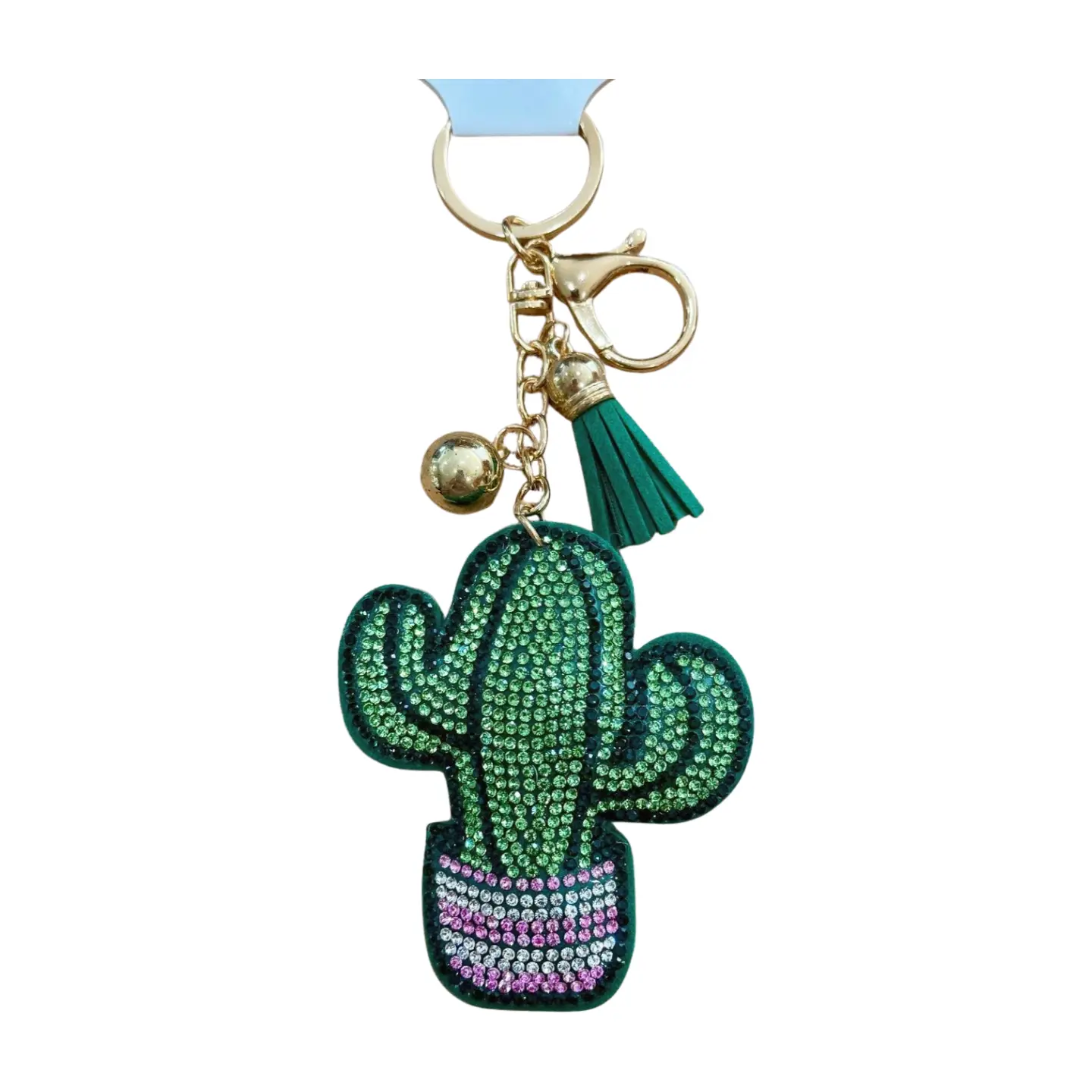 Green Cactus, Gold Hardware