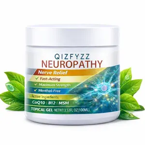 Nerve Relief Gel for Burning, Tingling & Numbness – Powerful Fast-Acting Soothing Formula, Non-Greasy – 3.53 oz