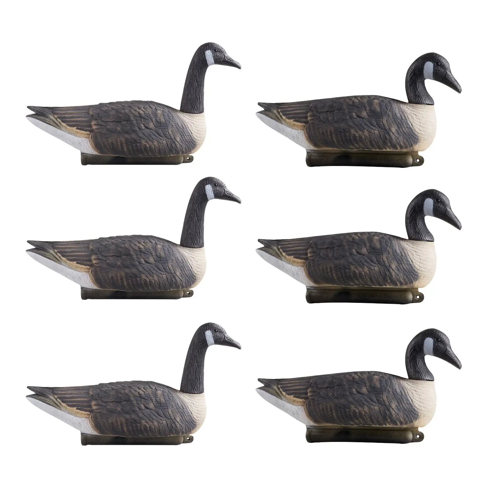 【DealsForYouDays】VEVOR Canada Goose Decoys, Outdoors Goose Decoy for Waterfowl Hunting, Durable Plastic Floaters with Ultra Realistic Paint, for Pool, Pond, Lake, Garden Yard Decoration, Easy to Carry and Use, 6-Pack