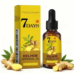 40ML Ginger Hair Growth Oil, Cold-Pressed Root Oil+ Curcumin Activates Follicles, Promotes New HairRegrowth, Scalp Care, Unisex Formula