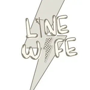 Line wife 3x3 sticker