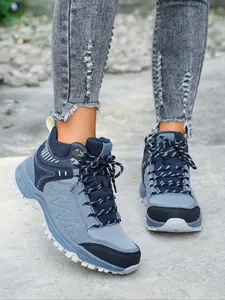 Women's Fashion Hiking Boots, Stylish Outdoor Footwear, Comfortable and Durable, Perfect for Hiking and Walking, Trendy Design