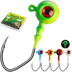 Jig Heads Crappie Jigs Walleye Jigs Heads for Fishing Gifts for Men 1/16oz 1/8oz 1/5oz 1/4oz 3/8oz