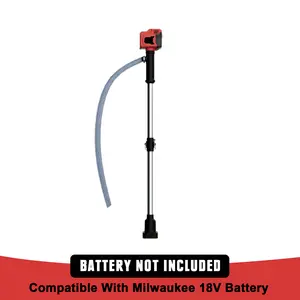 Cordless Stick Water Transfer Pump Compatible with Milwaukee 18V Battery（Tool Only）, 720GPH Brushless Deep Well Submersible Pump, Portable Sump Pump for Pool Garden Pond
