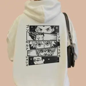 Hunter x Hunter Hoodie Featuring Gon, Killua, Hisoka, Kurapika, and Leorio