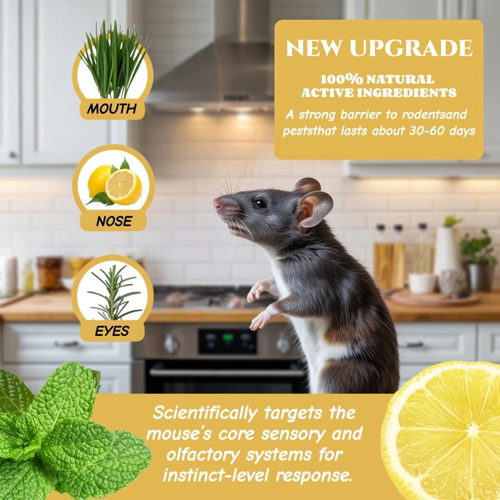 10-Pack Popular Natural Rodent Repellent Balls! RodentRepellent Balls Infused with peppermint and lemon oil, theseballs effectively deter squirrels, rats, spiders, and otherpests. Safe, long-lasting