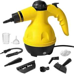 Handheld Steam Cleaner for Home, Powerful Pressurized Steam Cleaner Natural Steamer for Cleaning Car, Bathroom, Shower, Upholstery, Grout, Window, Grease