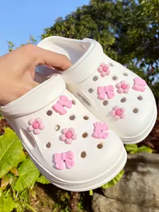 10 Piece Cute Bow Flower Shoe Decorations DIY Creative Casual Accessories, Fun Multifunctional Personalized Shoes for Parties and Special Occasions Slippers