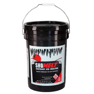 SnoMelt S5042S 50 lbs Calcium Chloride Pellet Pail
